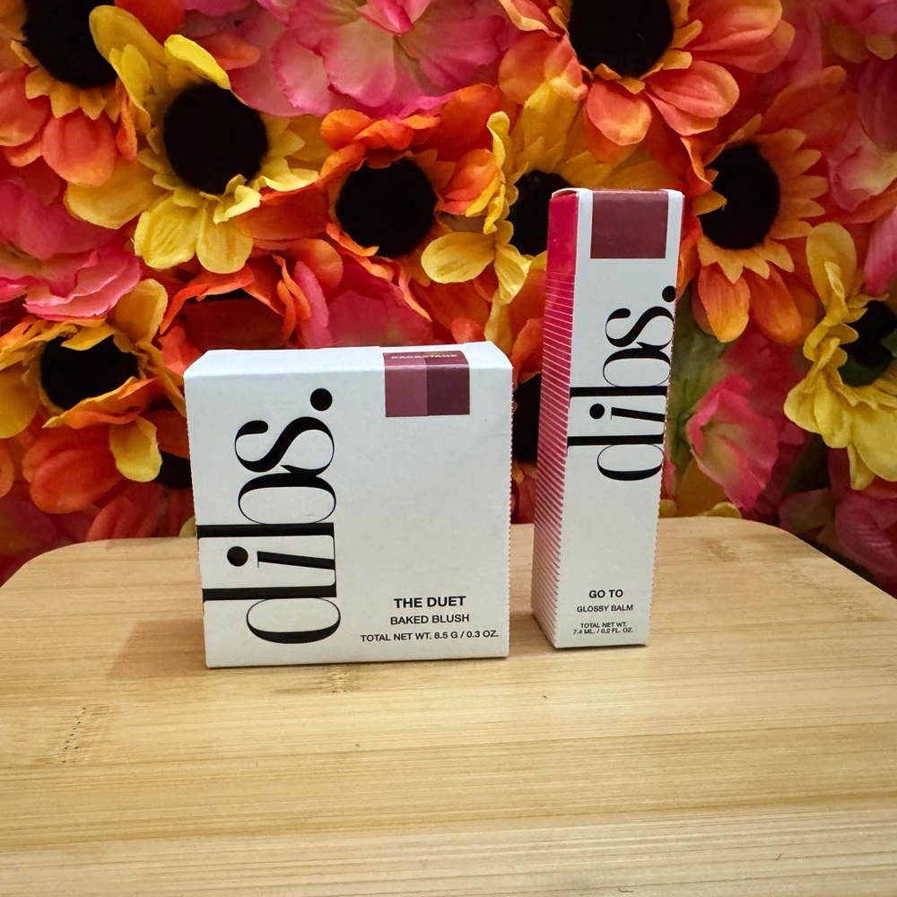 Dibs The Duet Baked Blush and Glossy Balm Set - Rich Pink - Picture 4 of 9